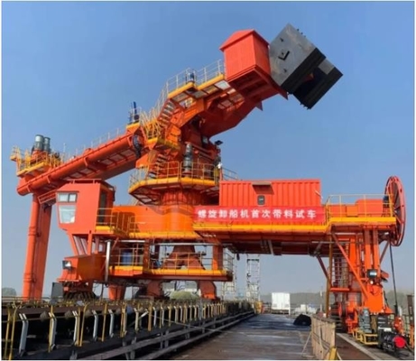Descargador de barcos de tornillo de 1200 t/h aplicado al puerto marítimo