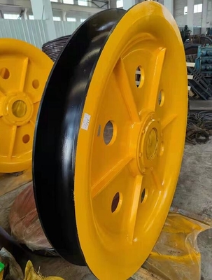 Cojinete FAG del bloque de polea de las poleas de la cuerda de alambre de acero del torneado del CNC