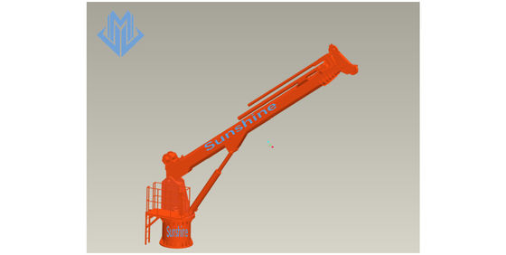 buque telescópico de Marine Crane For Onboard Multi Purpose del auge de los 3t30m