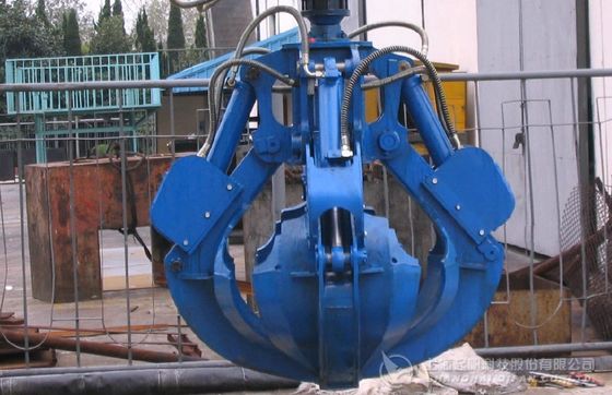 gancho agarrador hidráulico eléctrico de la cáscara de naranja para la dirección nacional de la basura