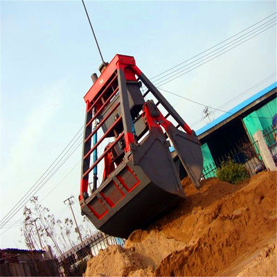 Dos cubos mecánicos del gancho agarrador de la cubierta de las cuerdas para el mineral que maneja el metro de 10 cubos