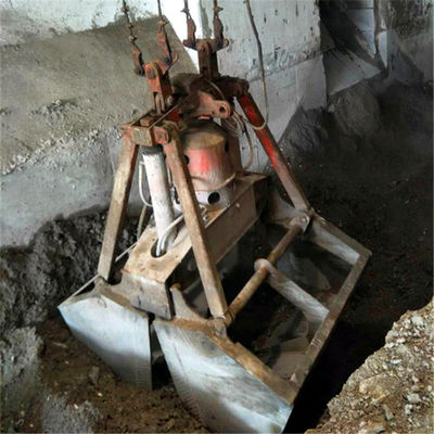Cubo mecánico del gancho agarrador de la cubierta de cuatro cuerdas para el mineral que maneja el metro de 18 cubos
