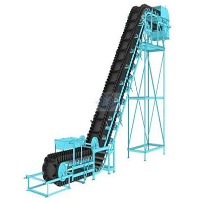 Alto sistema de transportador modificado para requisitos particulares del cubo de los ángulos de la pendiente para la manipulación de materiales a granel