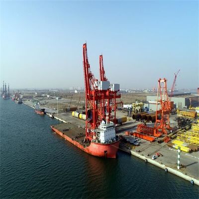Tipo nave del gancho agarrador que descarga el sistema para descargar los materiales a granel en el terminal portuario