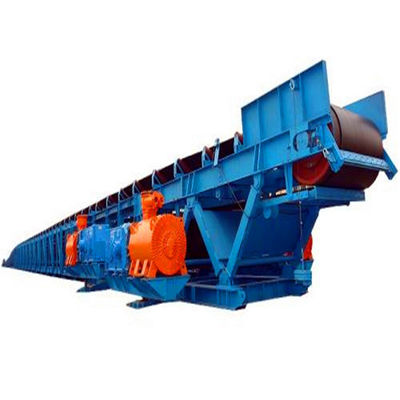 Banda transportadora completamente extensible conducida eléctrica para el movimiento de materiales a granel