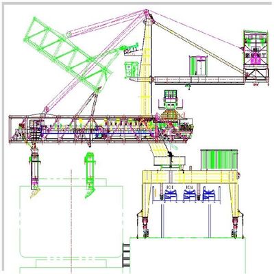 Tipo cargador de la correa de la continuidad de la capacidad de cargamento 4000t/H de la nave