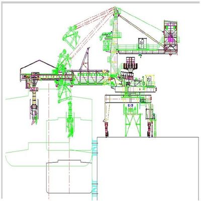 Sistema de carga automático de los cargadores continuos de la nave para la manipulación de materiales a granel