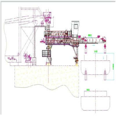 Tipo cargador de la correa de Tph de la capacidad 600 de la nave para los materiales a granel que cargan para enviar