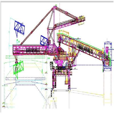 Tipo cargador de la correa de Tph de la capacidad 600 de la nave para los materiales a granel que cargan para enviar