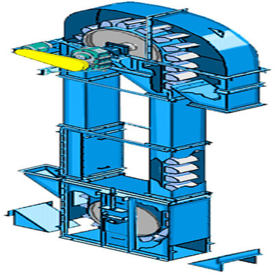Elevador de cubo vertical doble resistente para los materiales a granel que transportan