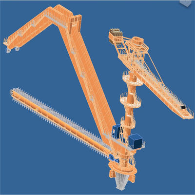 Sistema del apilador y del recuperador para el corral del carbón 2200 t/h