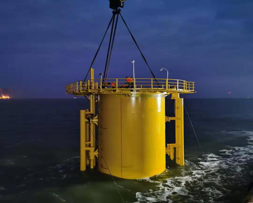 Pieza de transición de torre de turbina eólica para parque eólico marino
