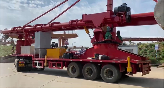 El chasis continuo de rosca automotor del camión del descargador de la nave montó