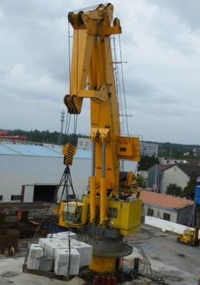 Nudillo hidráulico eléctrico Jib Marine Crane y grúa costera